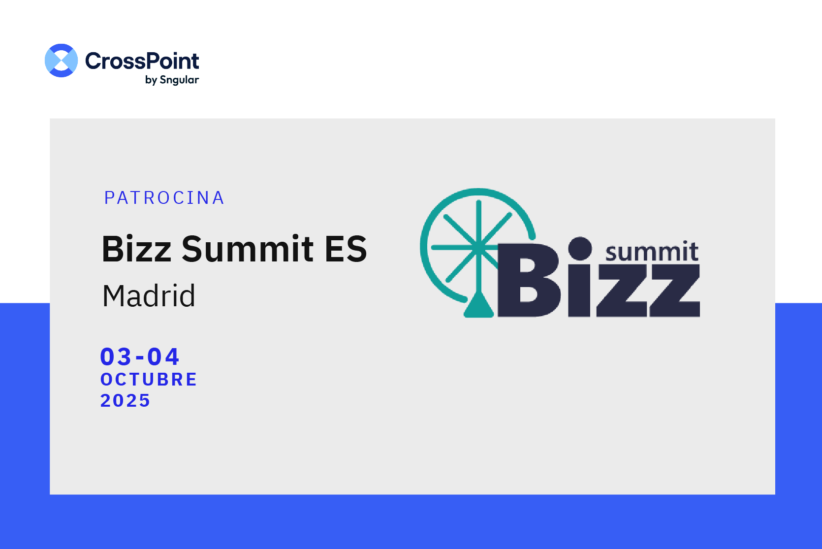 CrossPoint patrocina Bizz Summit Madrid 2025
