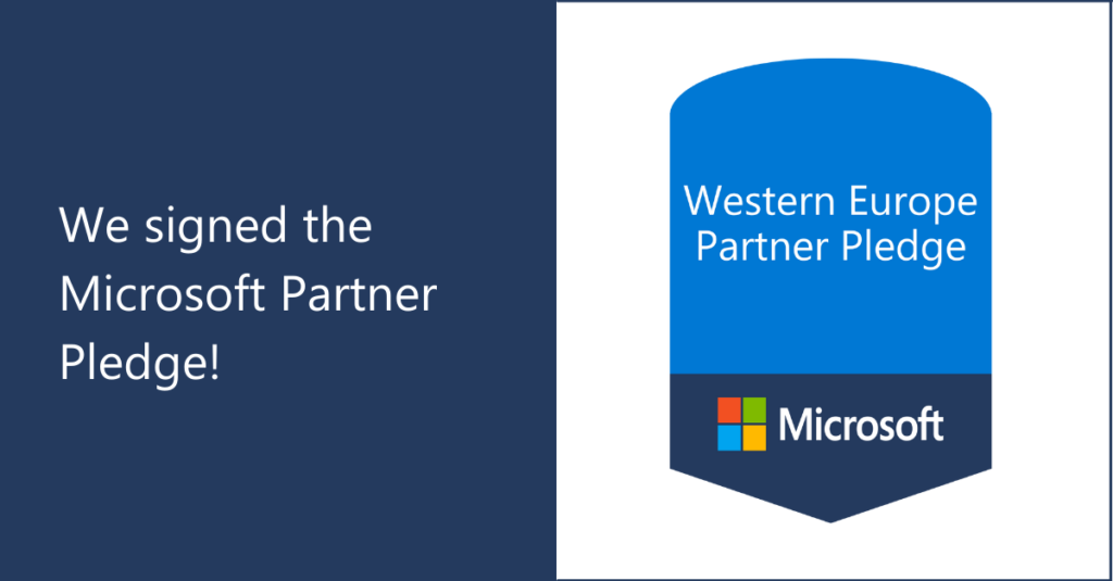 Badge de Partner Pledge de Microsoft