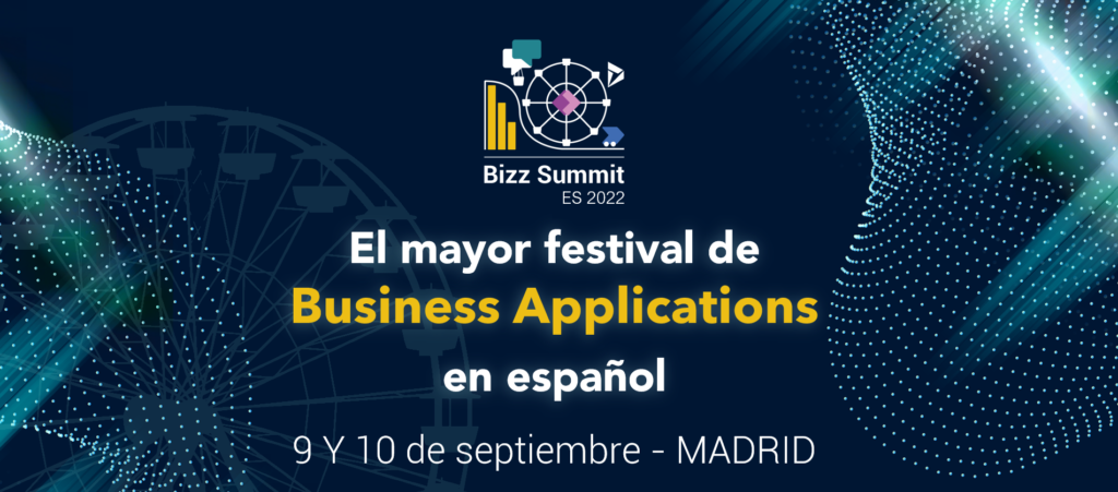Cabecera del evento Bizz Summit España 2022, el mayor festival de aplicaciones de negocio 