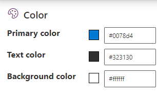 Configuración de la paleta de colores del Creator Kit de Power Apps