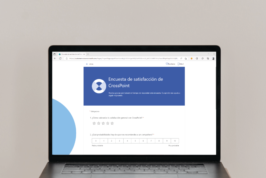 Encuestas de Customer Voice para conocer la satisfacción de los clientes