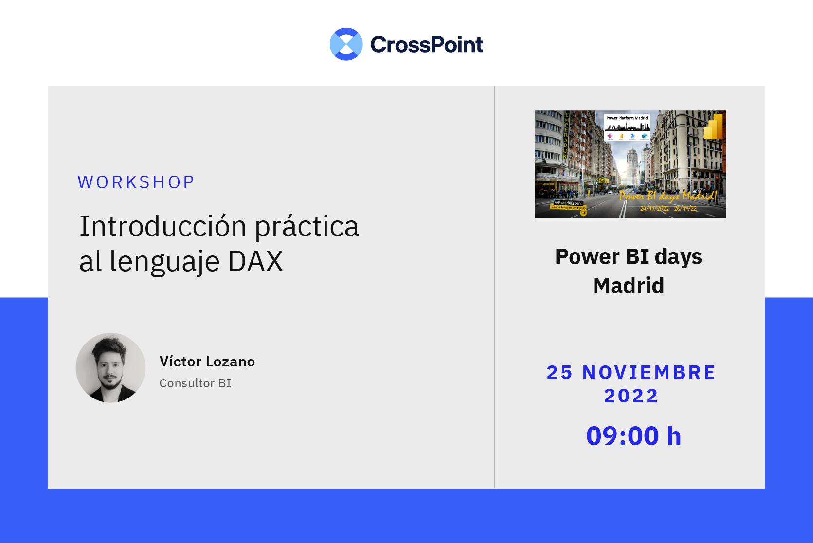 Charla de Víctor Lozano en Power BI Days 2022