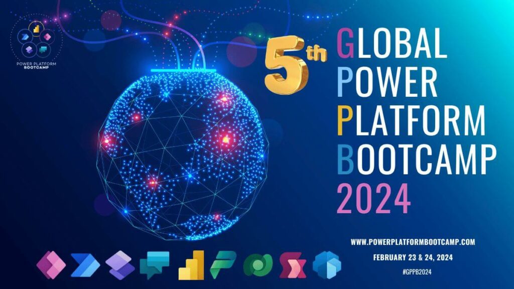 Cartel del Global Power Platform Bootcamp 2024