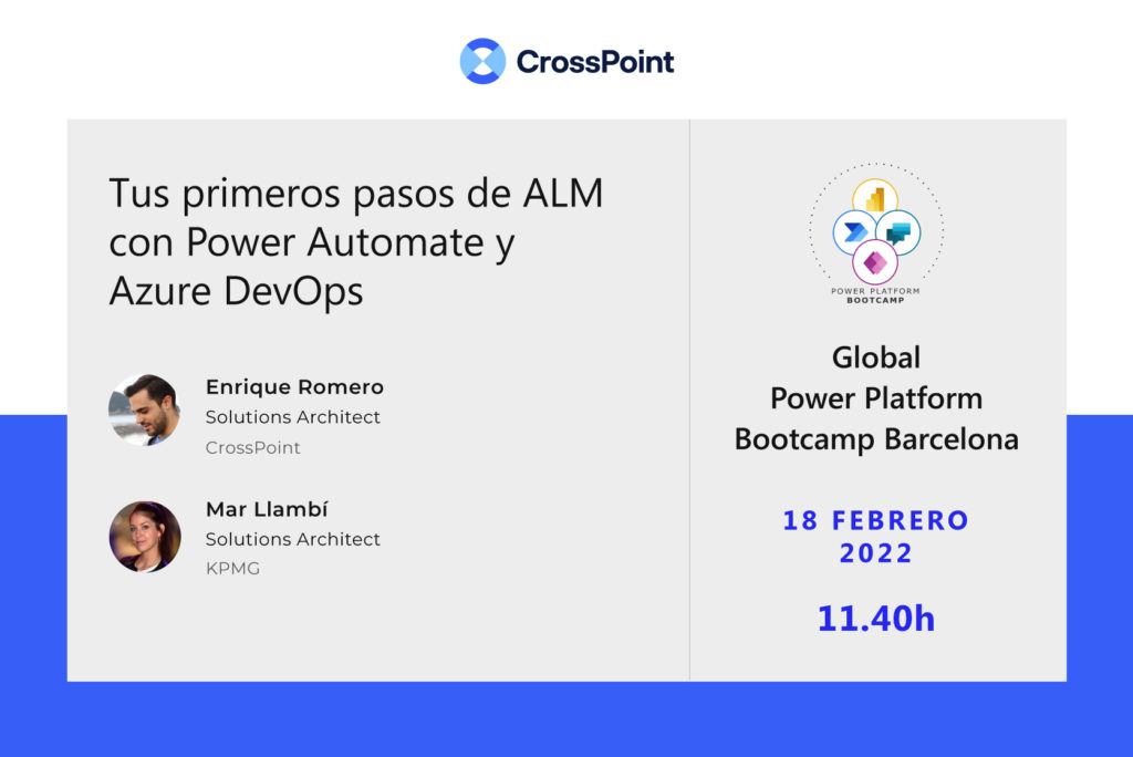 Charla de Enrique Romero y Mar Llambí en la agenda del Global Power Platform Bootcamp