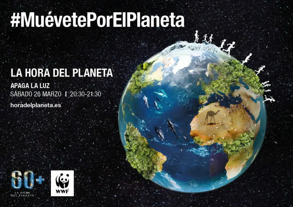 Cartel de la Hora del Planeta 2022, un objetivo al que nos sumamos gracias a los beneficios del teletrabajo