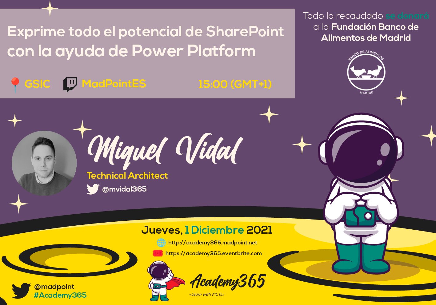 Miquel Vidal, technical architect de CrossPoint, en el evento Academy 365 de MadPoint